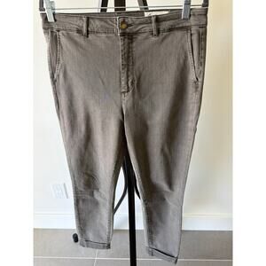 Cosmic Blue Love Skinny Jean Olive Faded Denim Size 31